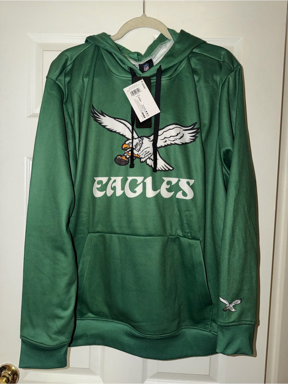Eagles Green Pullover Hoodie with Eagle Graphic